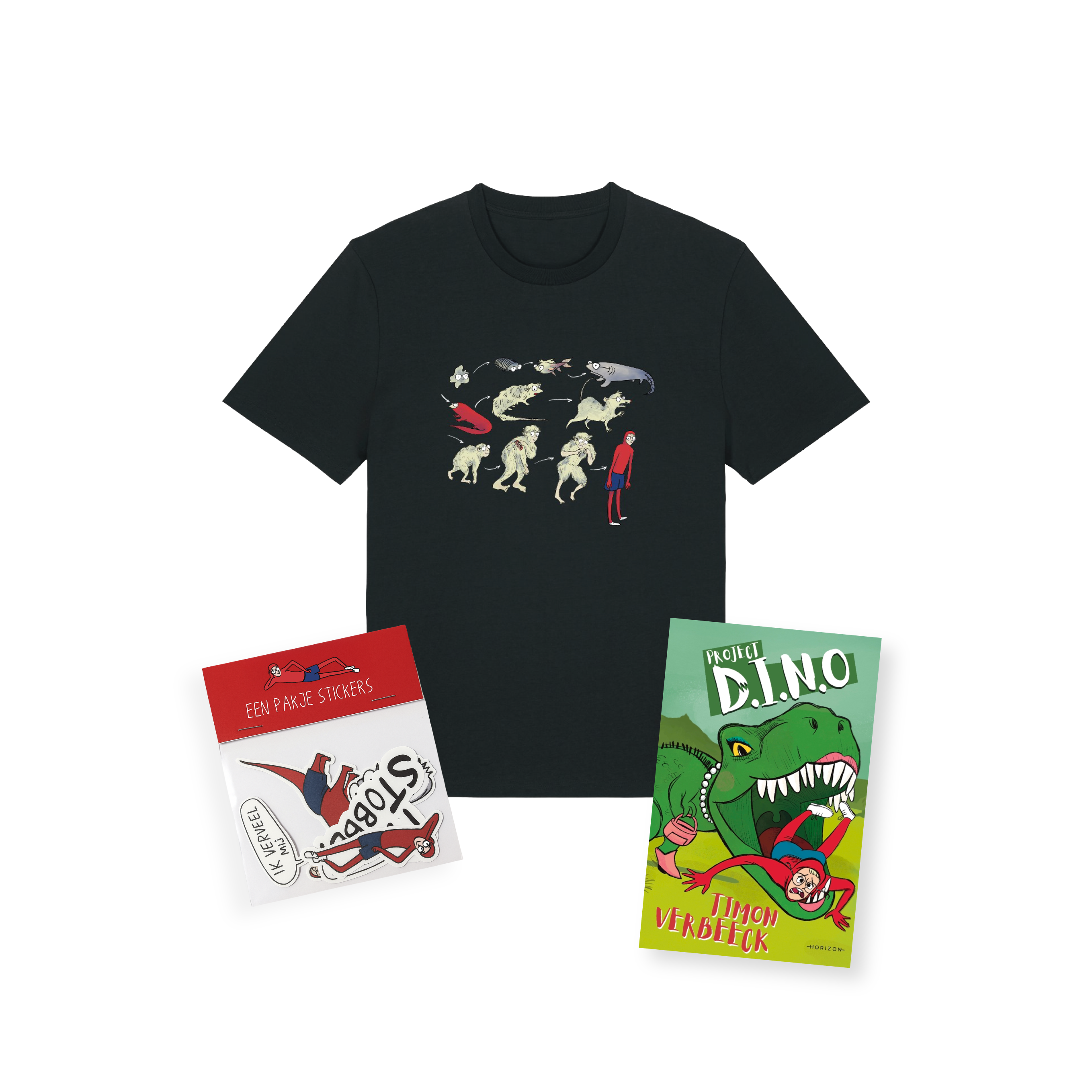 De evolutie van Timon + Project Dino + Stickerpack Bundle
