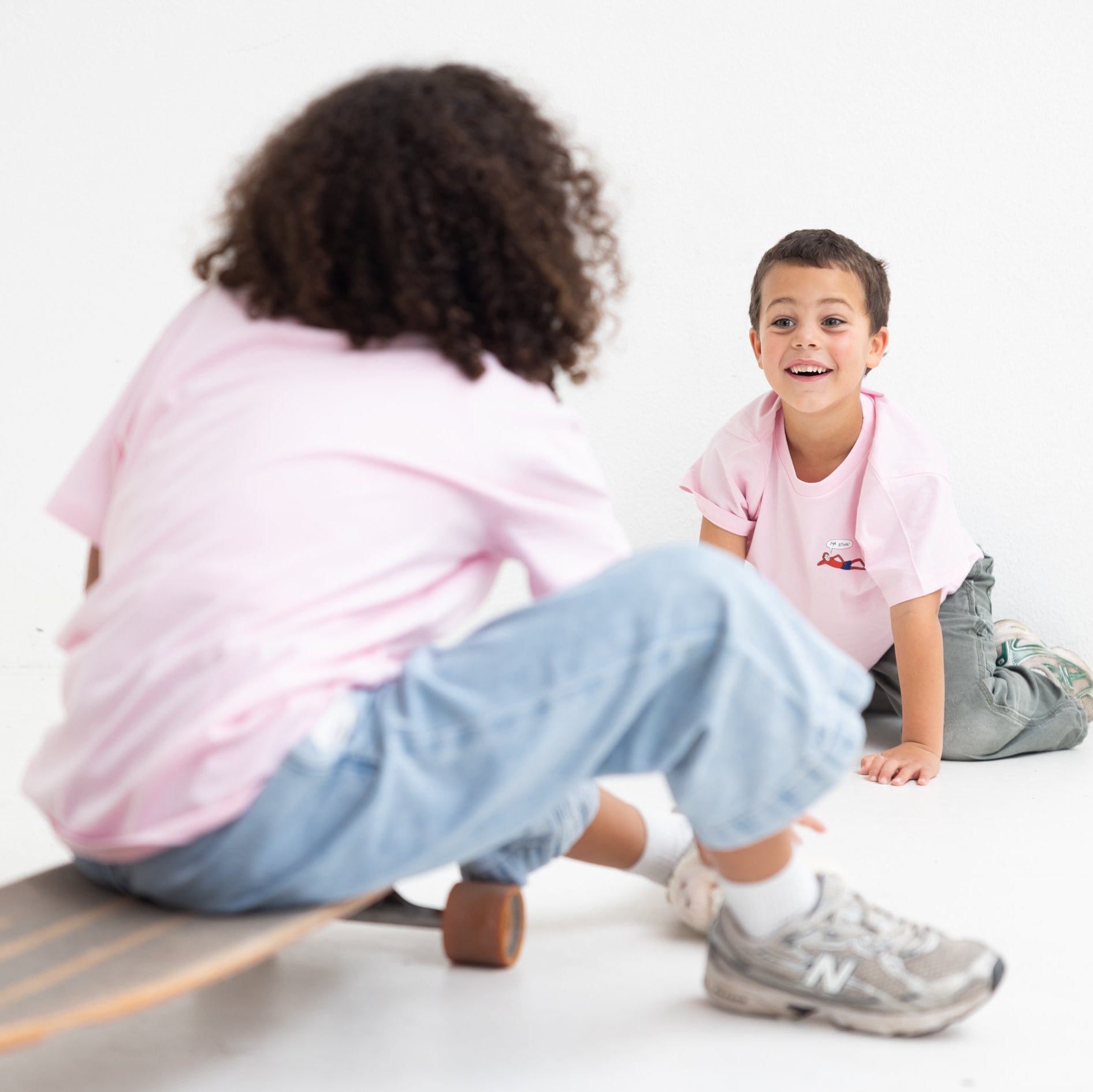 Kids T-shirt ‘Ma Stobbe!’ Pink