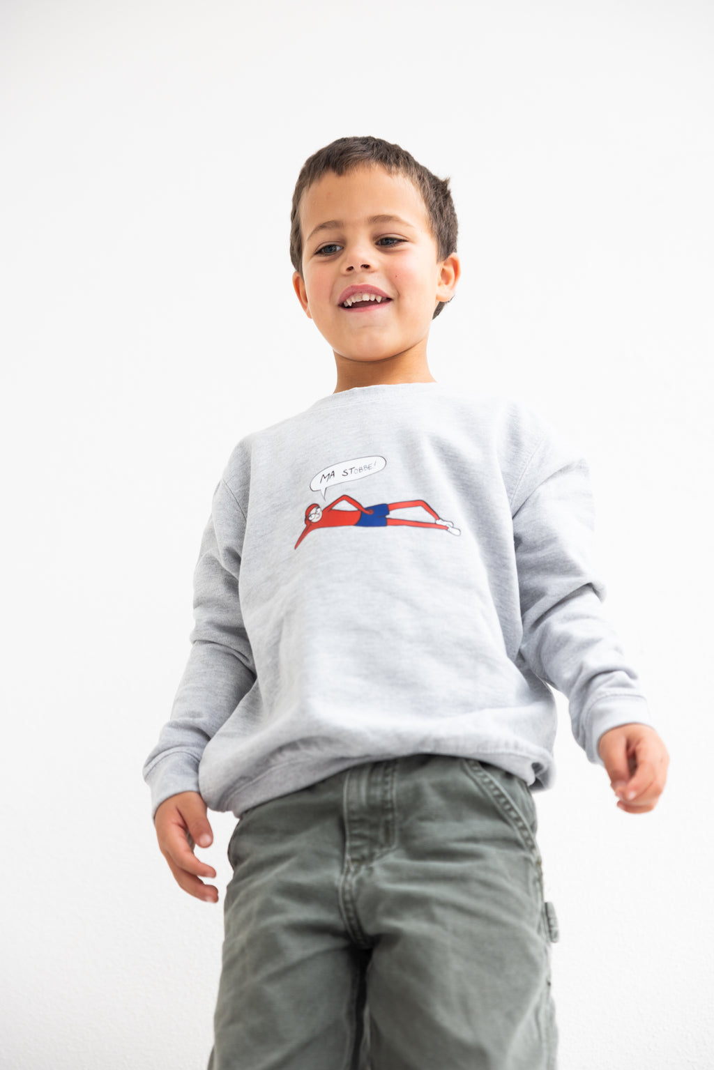 Kids Crewneck ‘Ma Stobbe!’ sweater