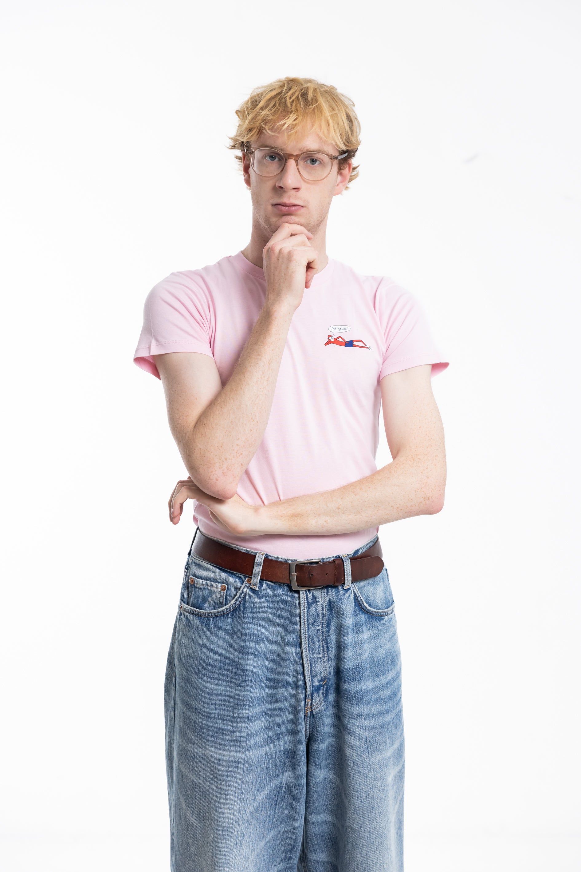 Kids T-shirt ‘Ma Stobbe!’ Pink